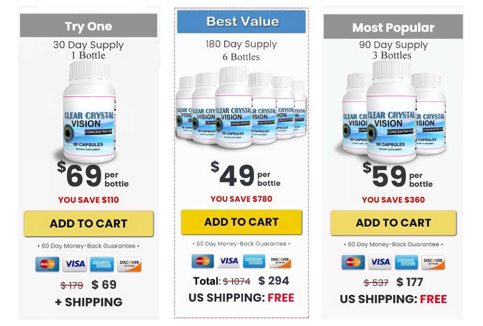 Clear Crystal Vision price